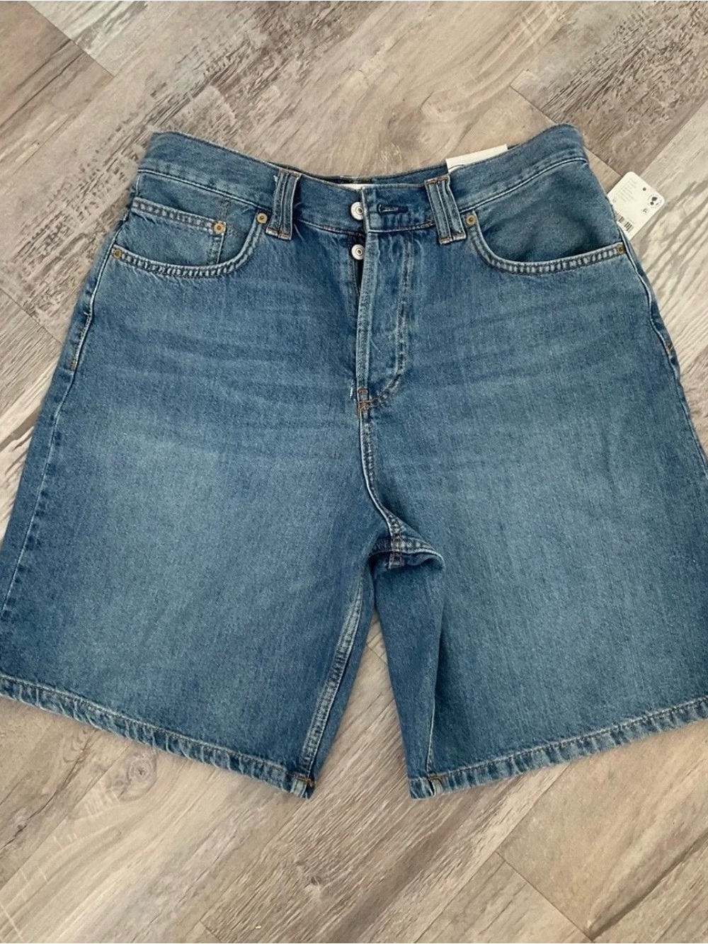 We the Free Women’s Denim Shorts - Blue, Long size 30 Popular style